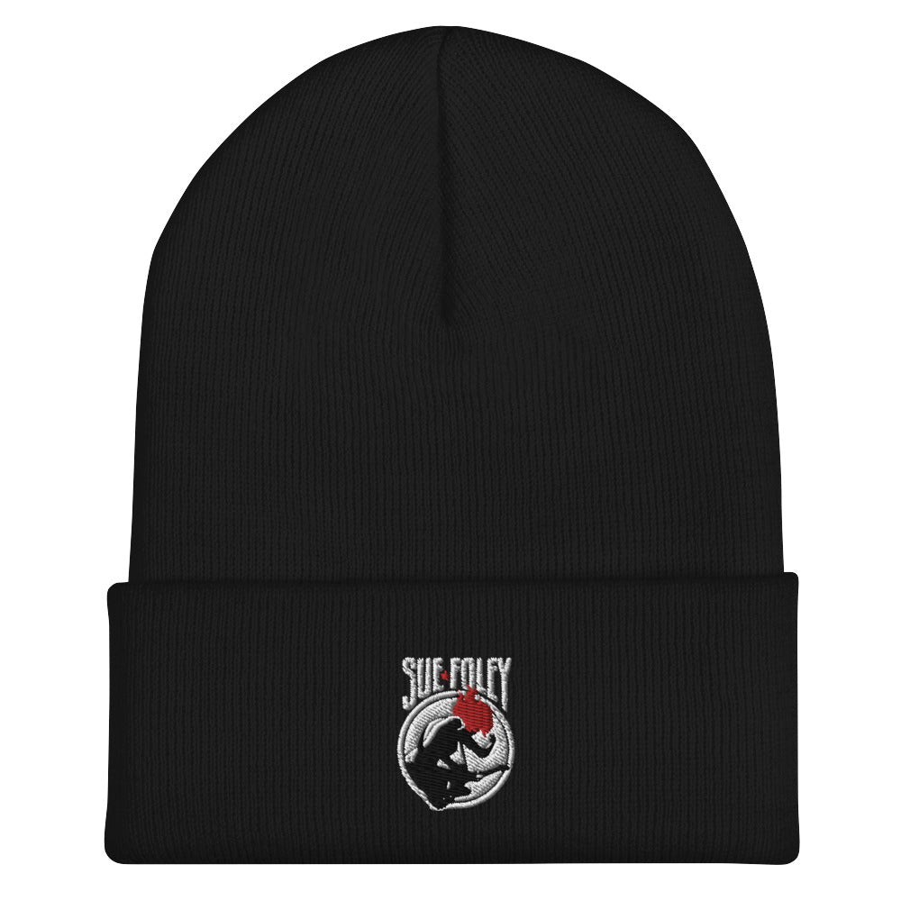 Sue Foley Stamp Cuffed Beanie