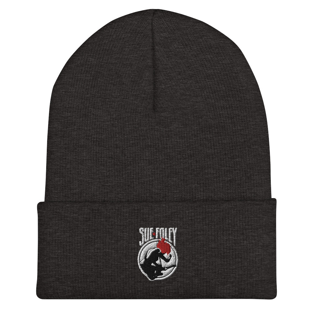Sue Foley Stamp Cuffed Beanie
