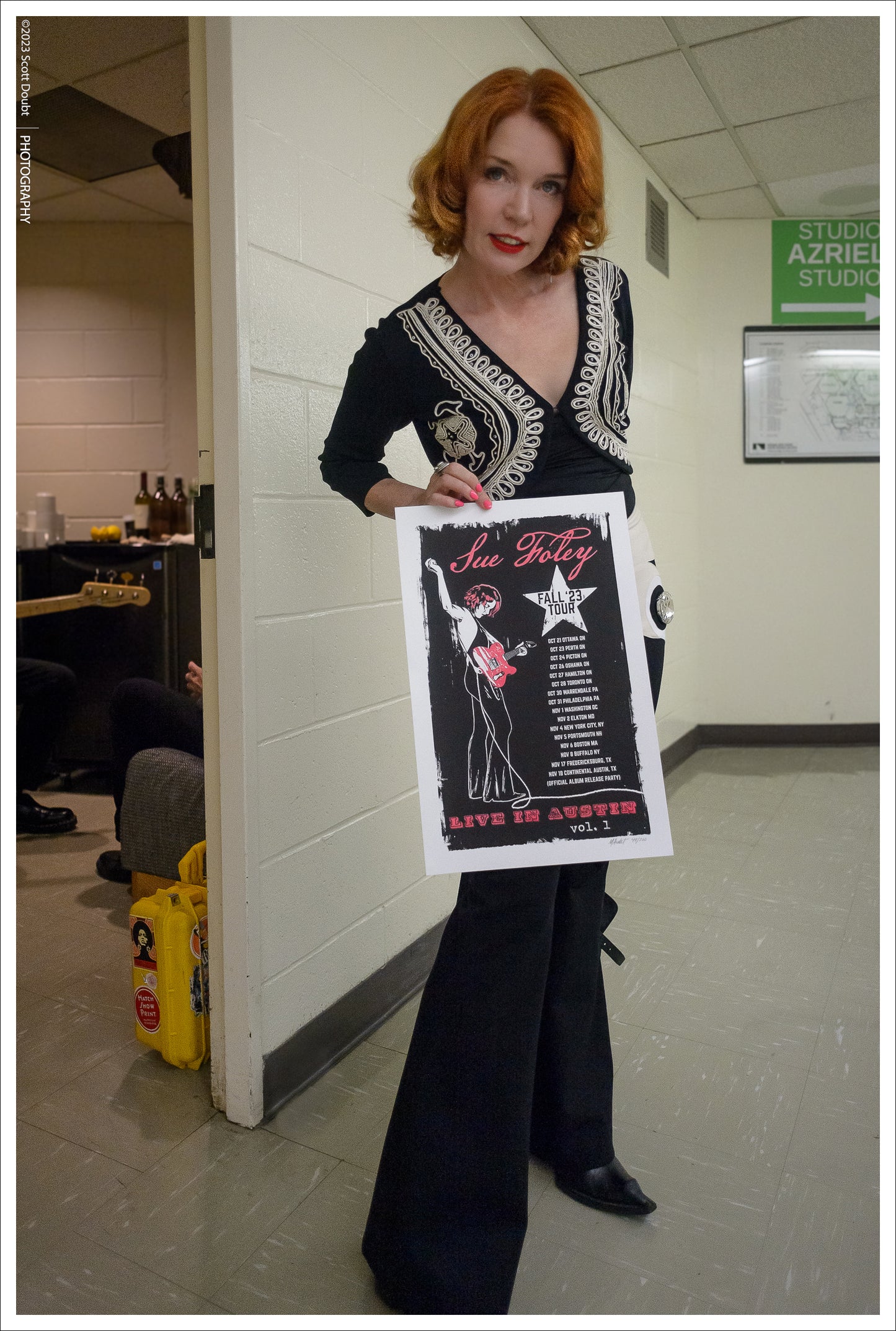 Signed Sue Foley Live In Austin Tour Poster