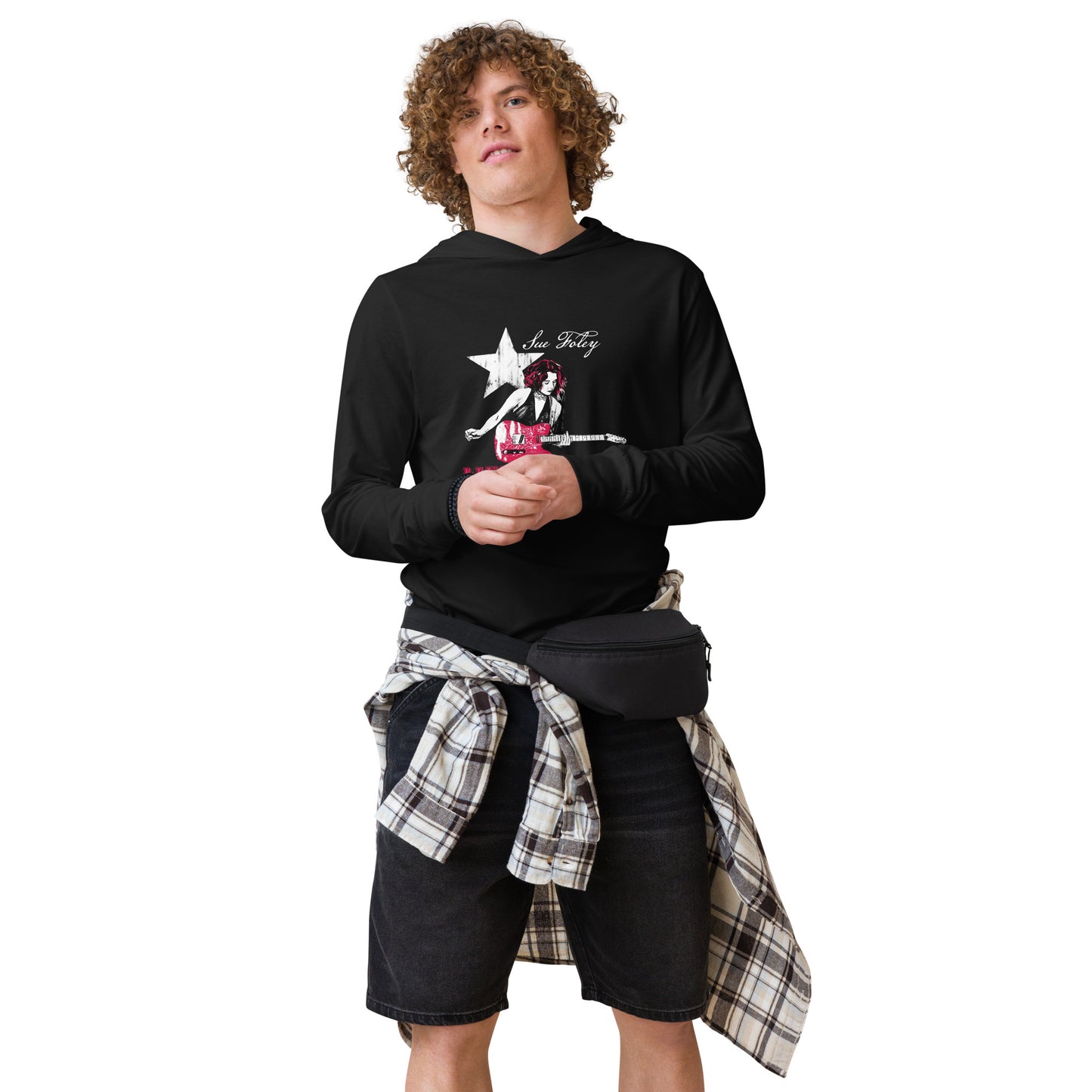 Sue Foley Austin Hooded Long-sleeve tee