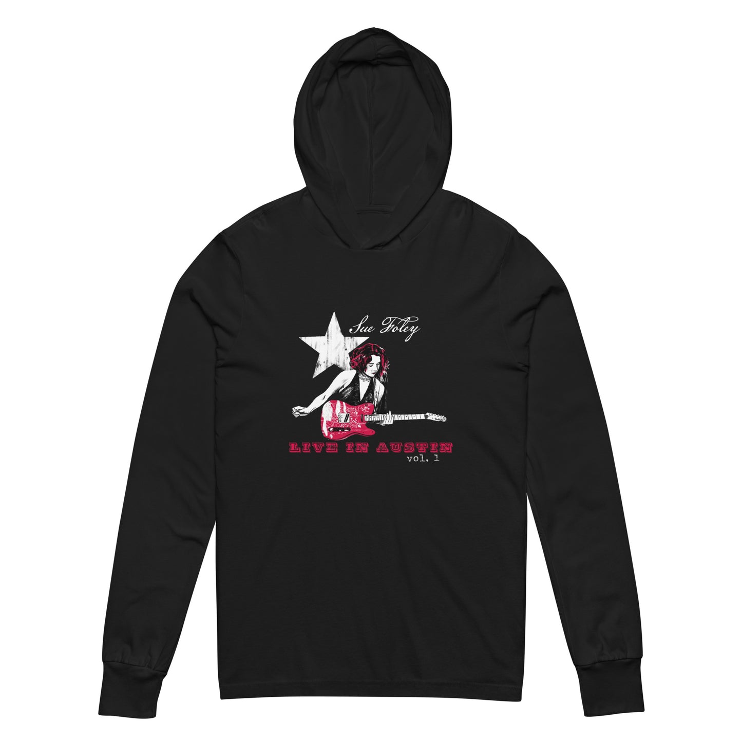 Sue Foley Austin Hooded Long-sleeve tee