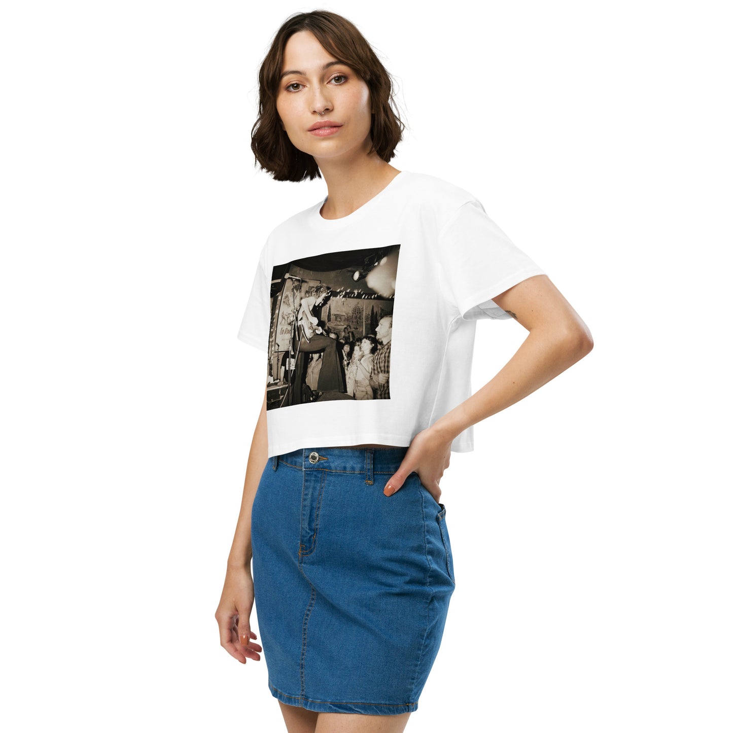 Sue Foley Live Pic Crop Top
