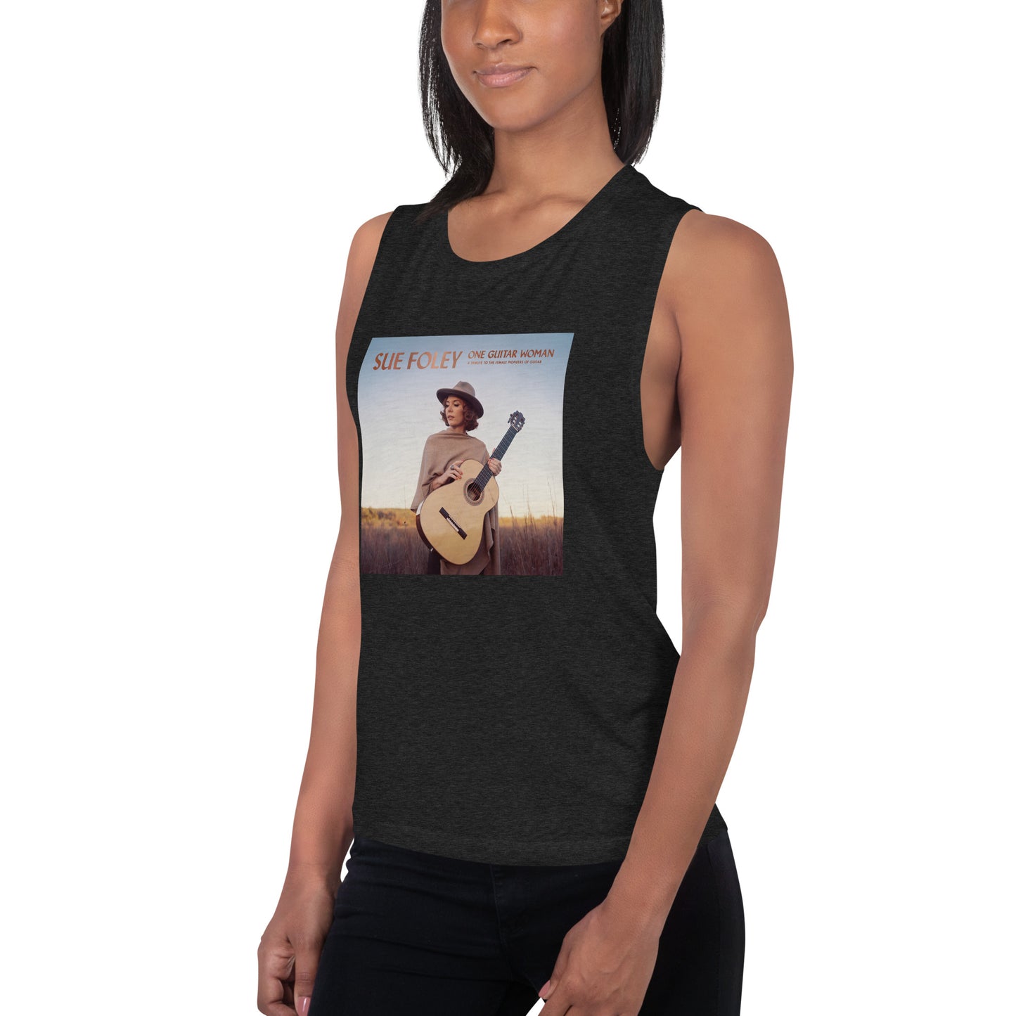 One Guitar Woman Ultra-thin Tank