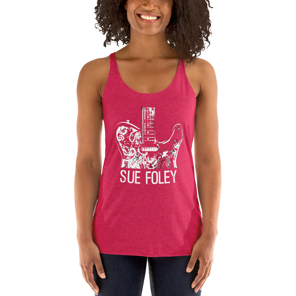 Tele Stamp Racerback Tank (Black)