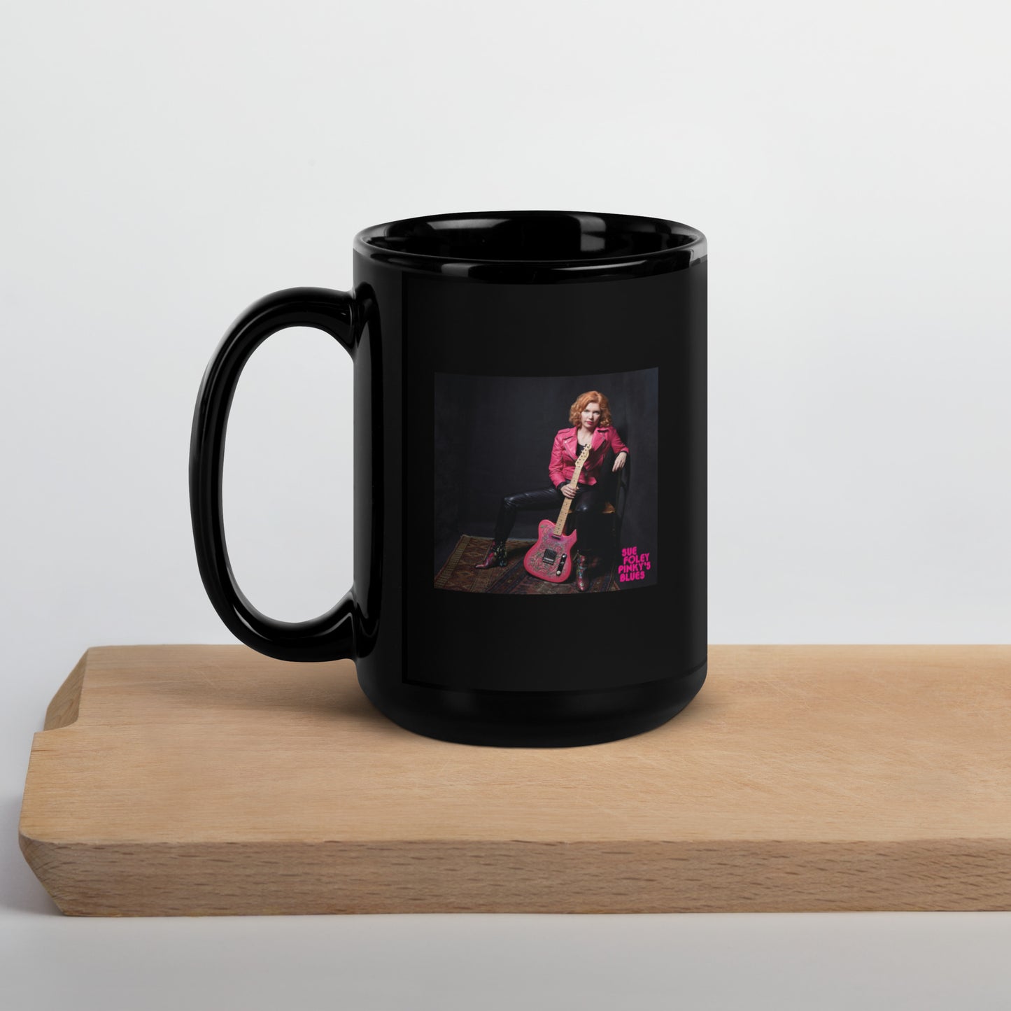 Pinky's Blues Large Black Mug