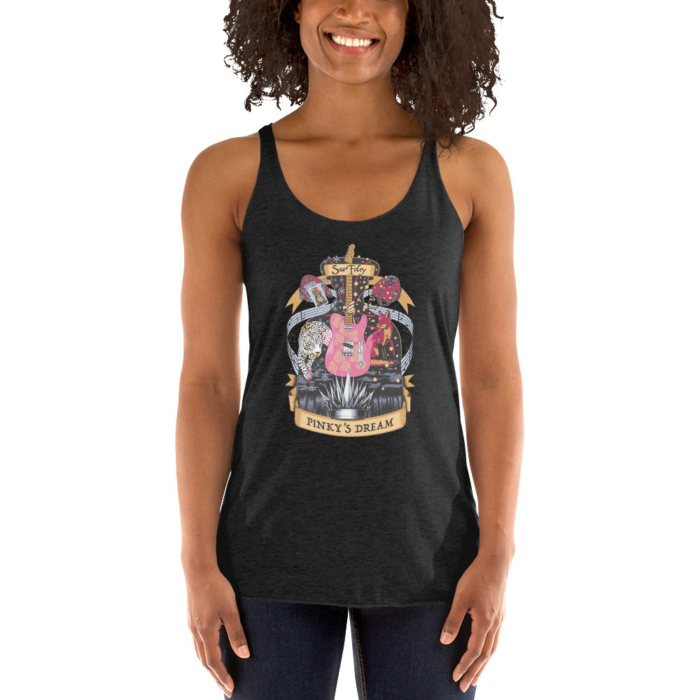 Pinky's Dream Racerback Tank (Black, or White)