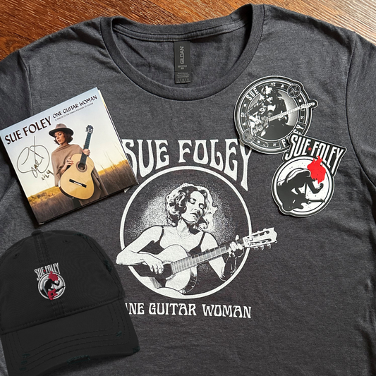 Sue Foley One Guitar Woman Gift Bundle