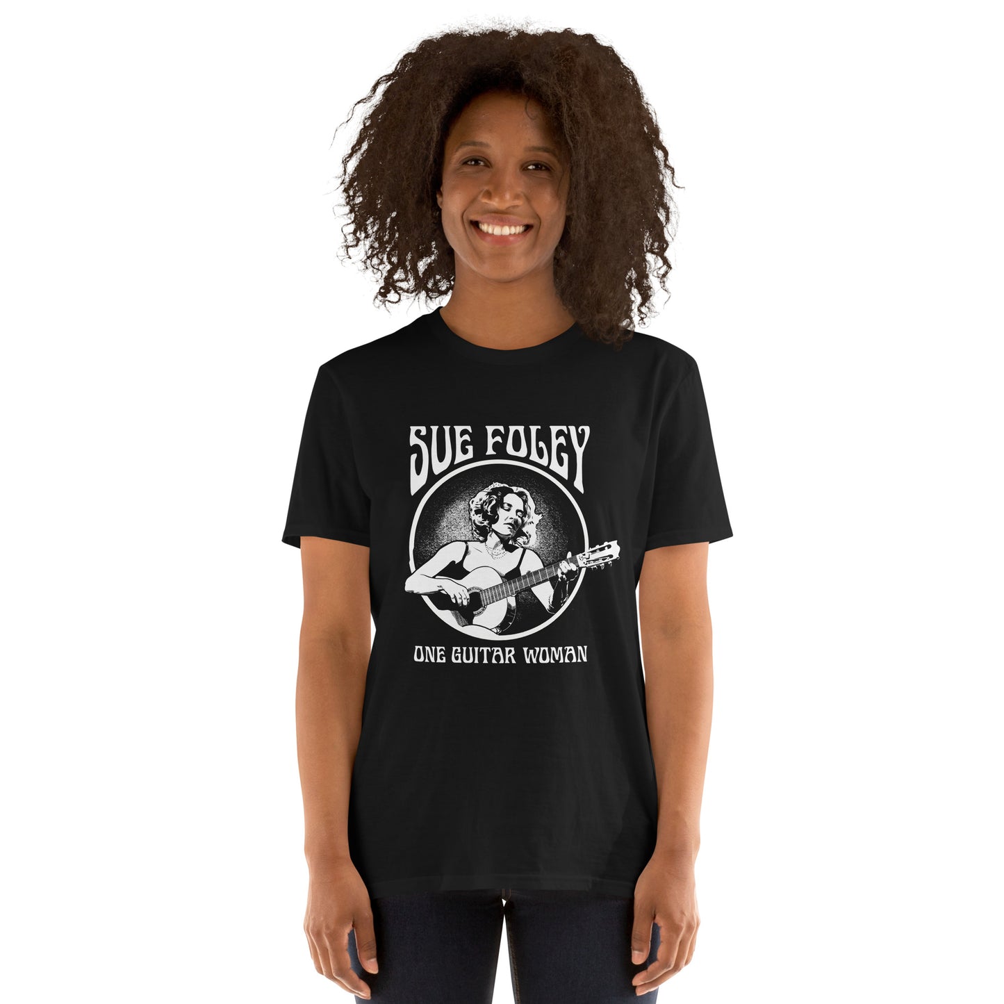 One Guitar Woman Acoustic T-Shirt