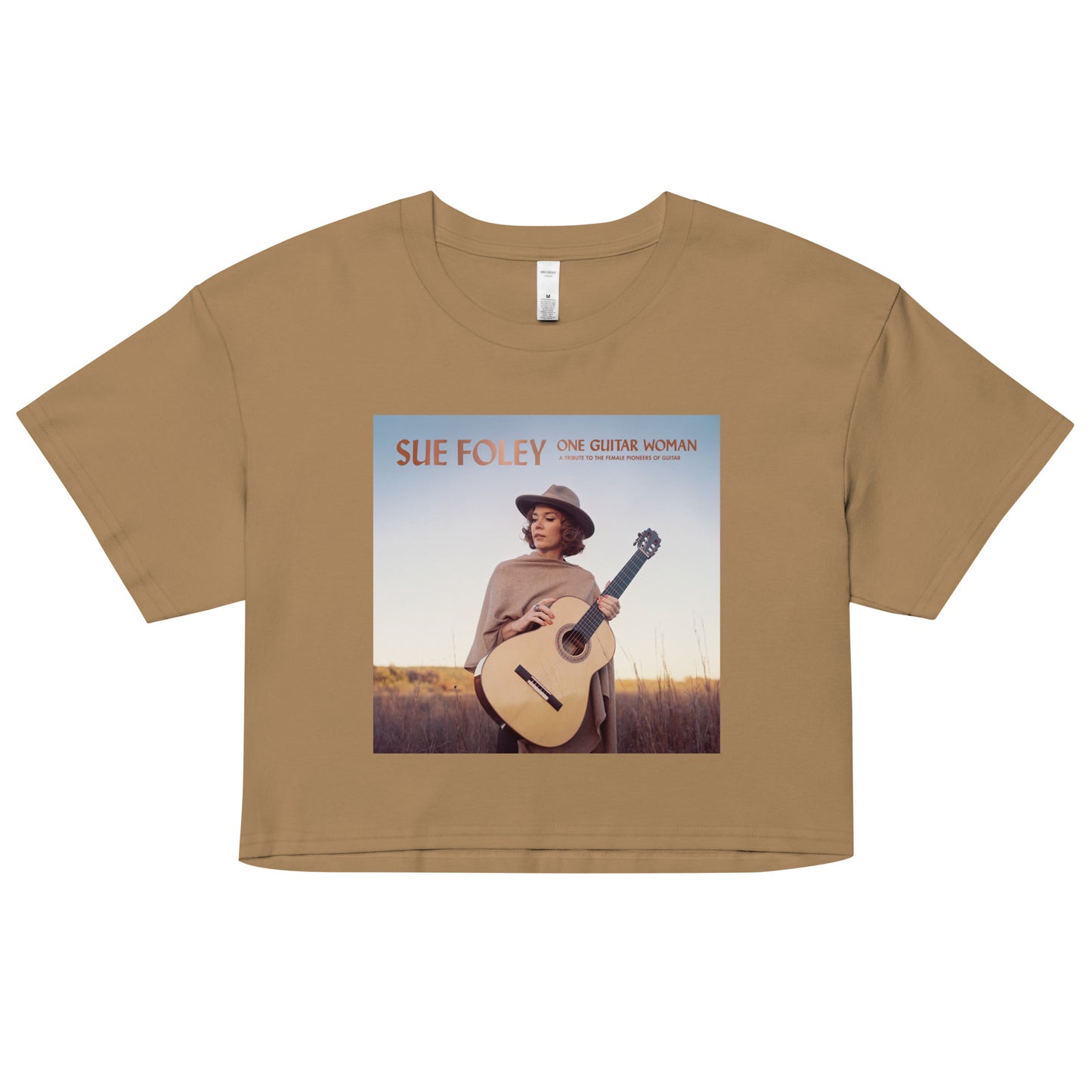 Sue Foley One Guitar Woman crop top