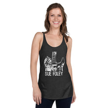 Load image into Gallery viewer, Sue Foley Tele Stamp Racerback Tank
