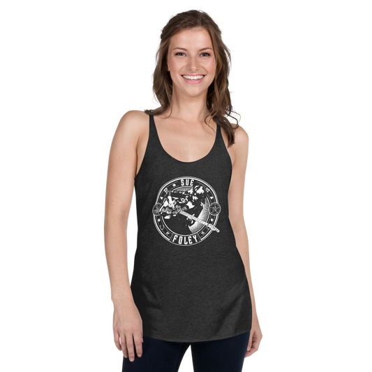 Sue Foley Stamp Racerback Tank (Black)